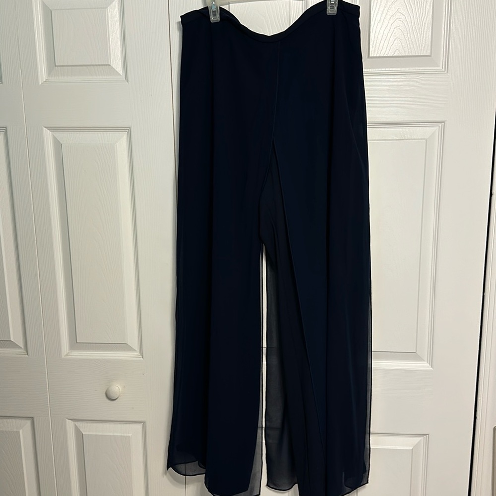 Ralph Lauren - Lauren Woman straight-Leg Overlay Pants Size 18